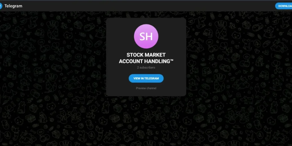 Telegram Channels for Stock Market - Stock Market Account Handling
