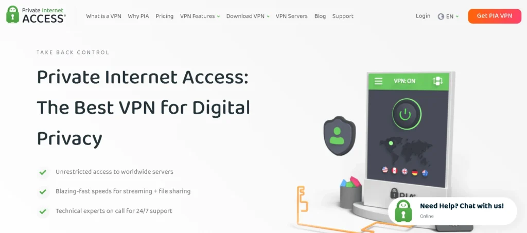 privateinternetaccess-VPN for iOS