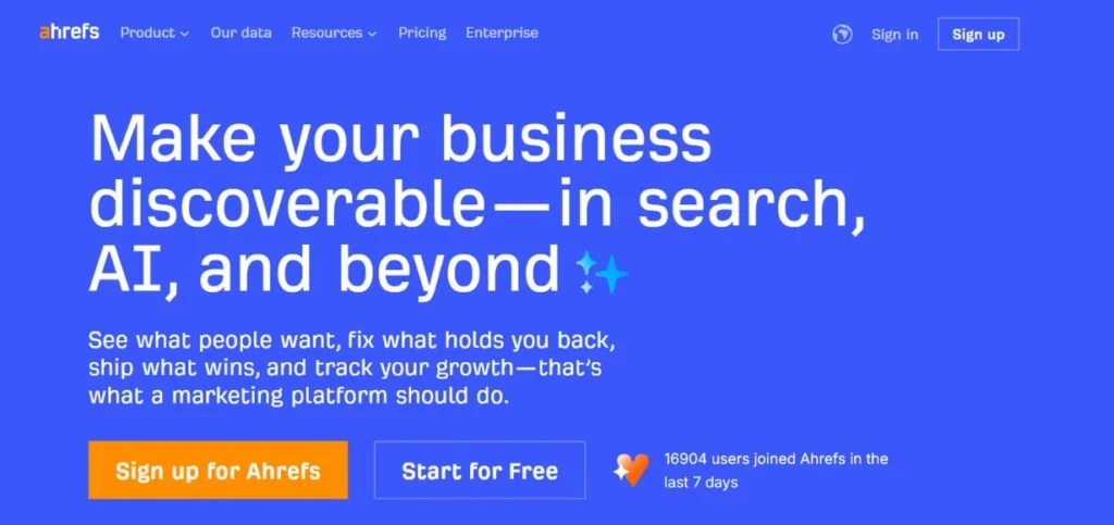 Ahrefs - Digital Marketing Tools