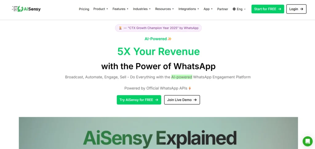 Whatsapp Marketing Software - AiSensy