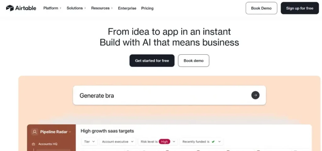 Airtable - SaaS AI Tools to Automate