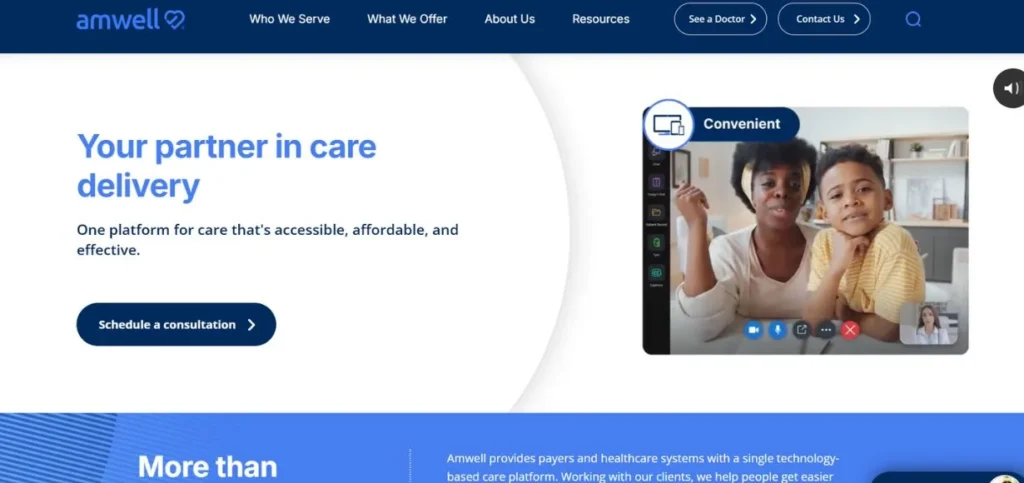 Amwell - Telehealth Software for Clinics