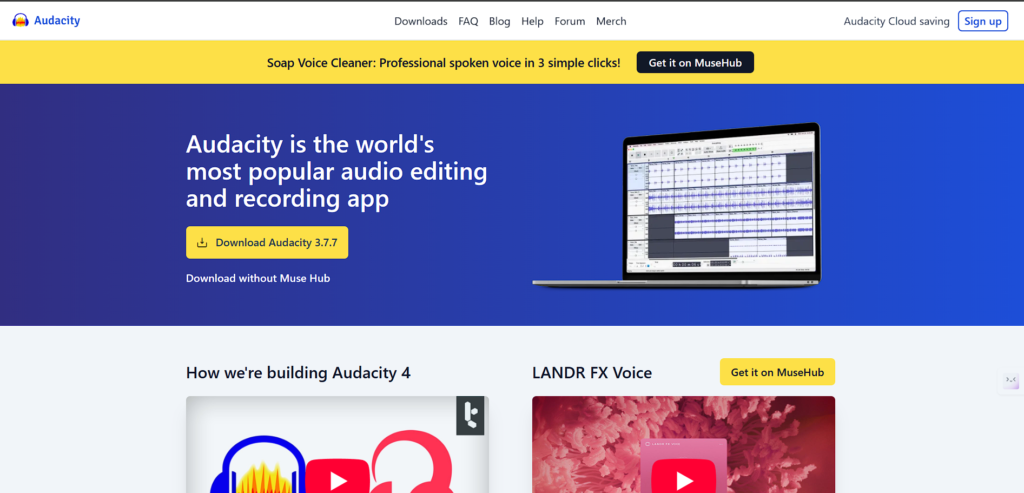Music Recording And Editing Software - Audacity