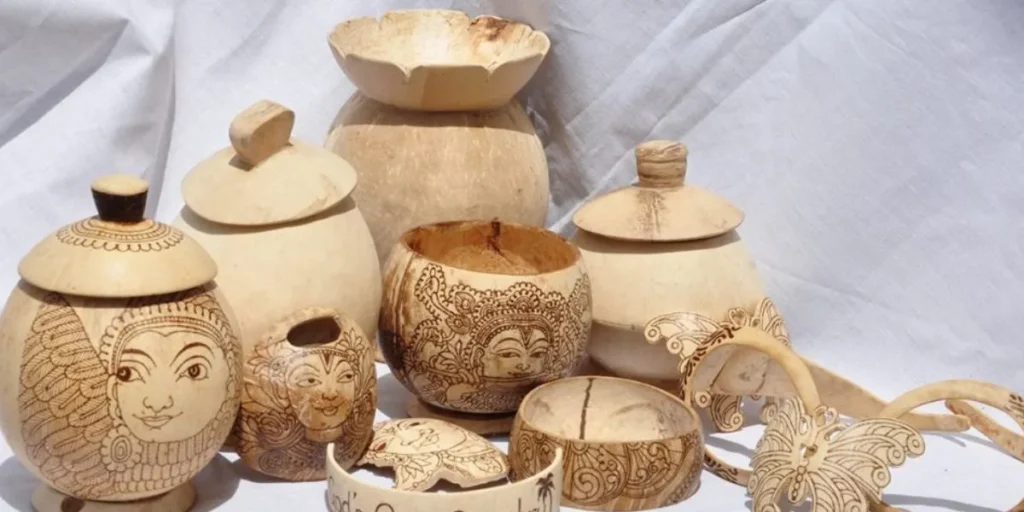 Coconut Shell Handicrafts - Coconut Business Ideas