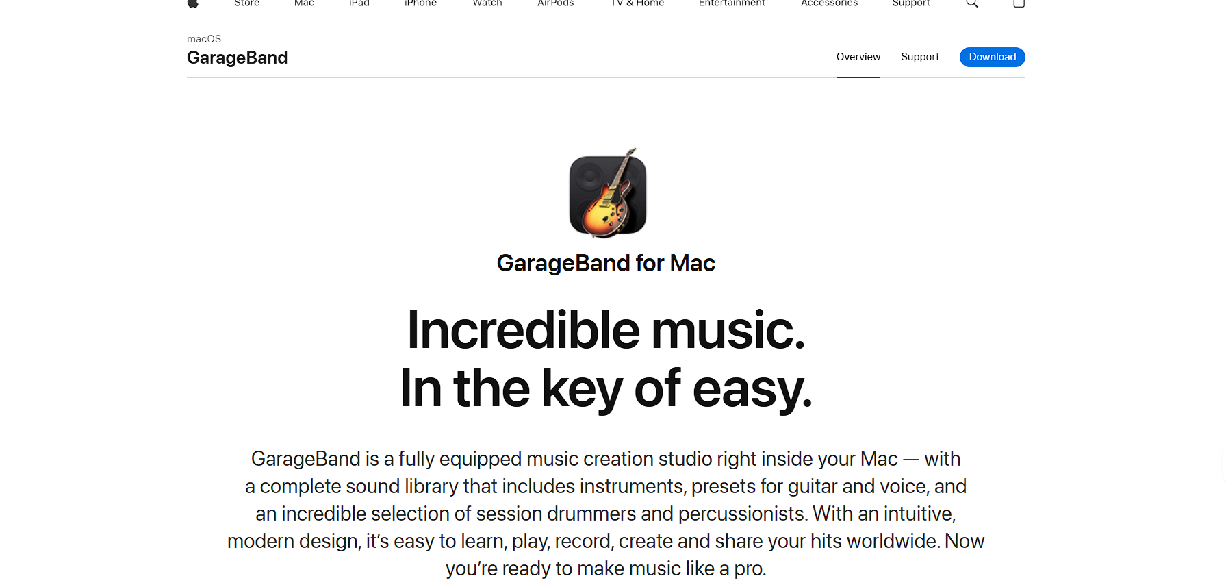Music Recording And Editing Software - GarageBand