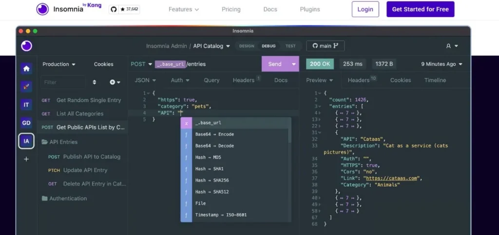 Insomnia - API Testing Tools