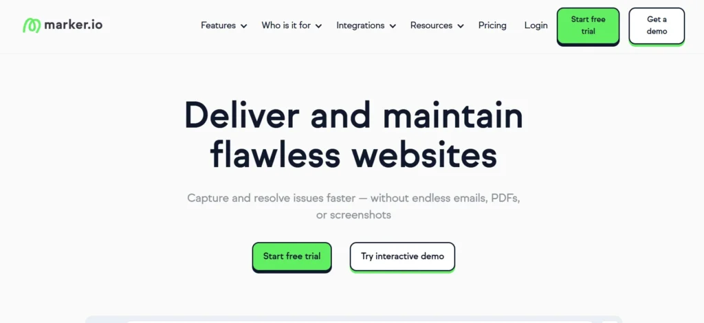 Marker.io - Bug Tracking Software
