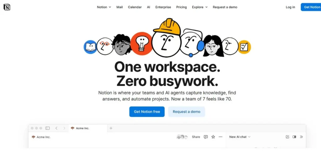 Notion - SaaS AI Tools to Automate