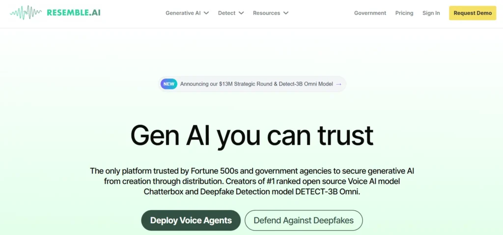 Resemble AI - AI Tool to Turn Your Book into an Audiobook