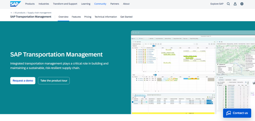Logistics Software - SAP Transportation Management