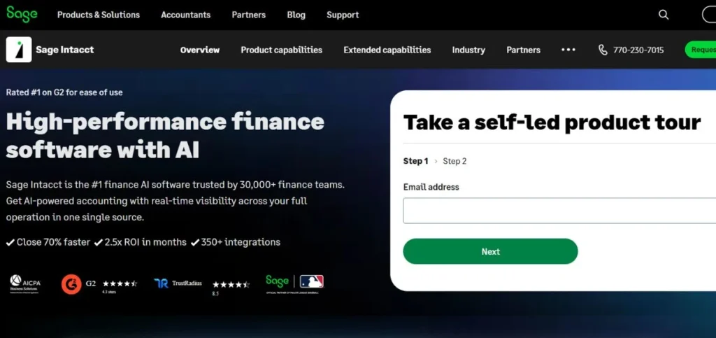 Sage Intacct - Financial Statement Analysis Tools
