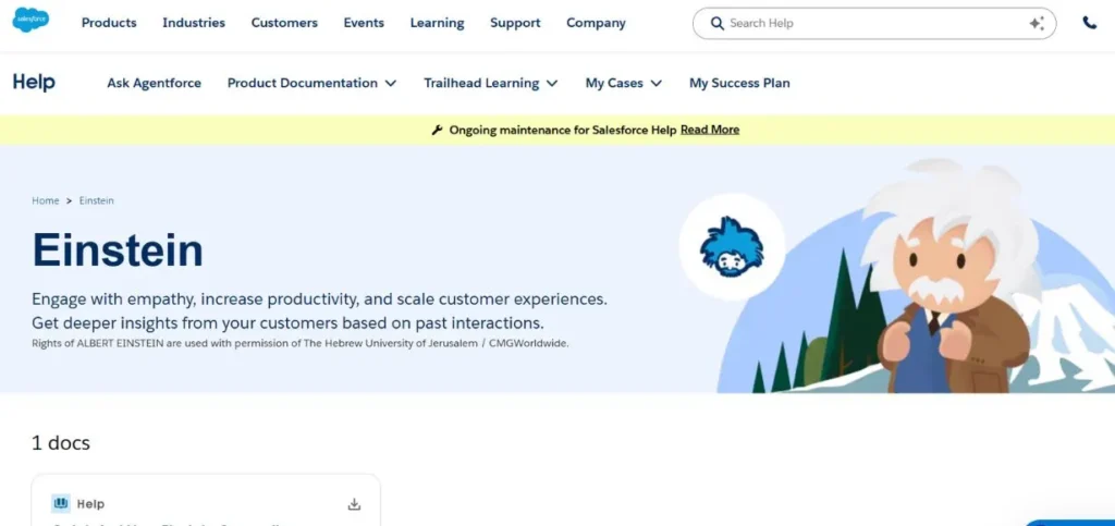 Salesforce Einstein - SaaS AI Tools to Automate