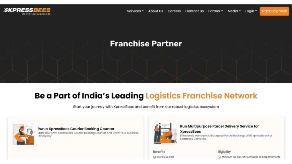 XpressBees Franchise Cost