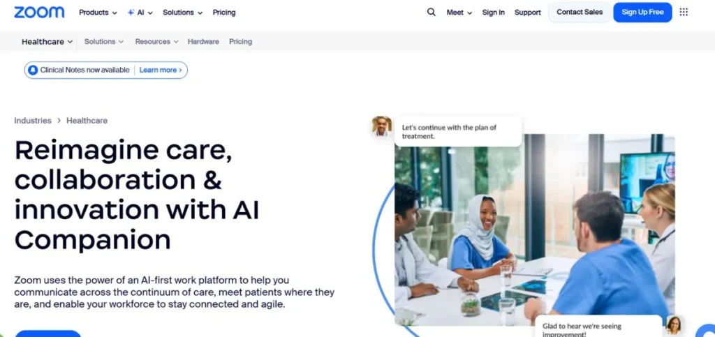 Zoom for Healthcare - Telehealth Software for Clinics