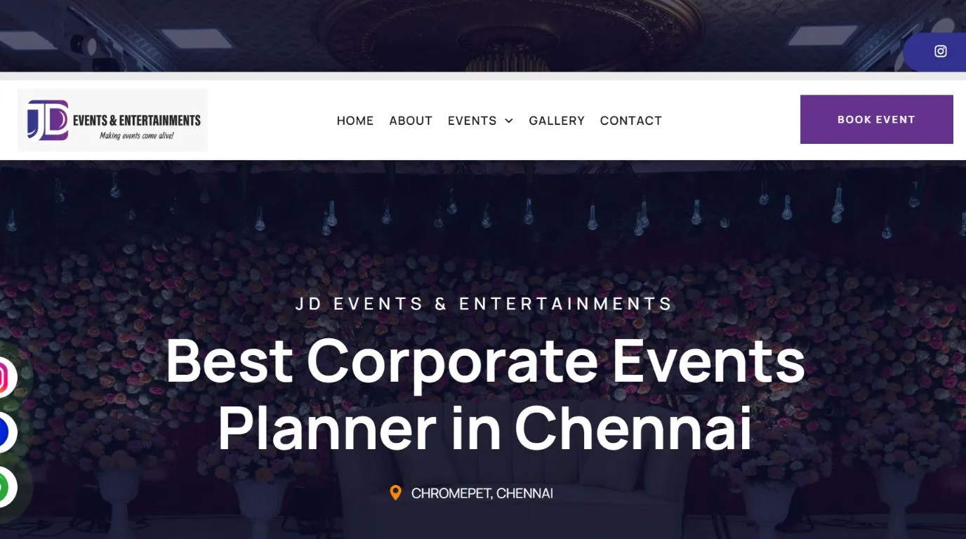 jdeventsandentertainment - Wedding Planners in Chennai