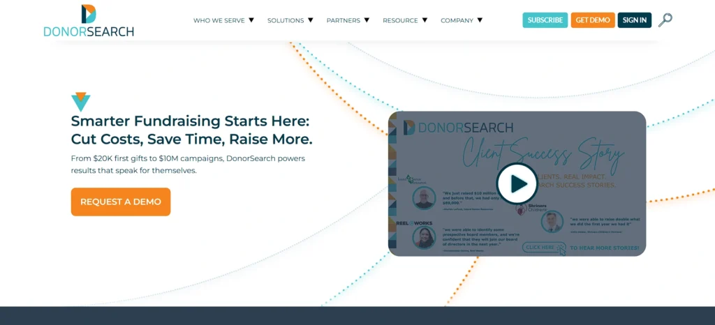 wealth screening tool - DonorSearch