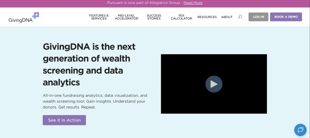 wealth screening tool - GivingDNA