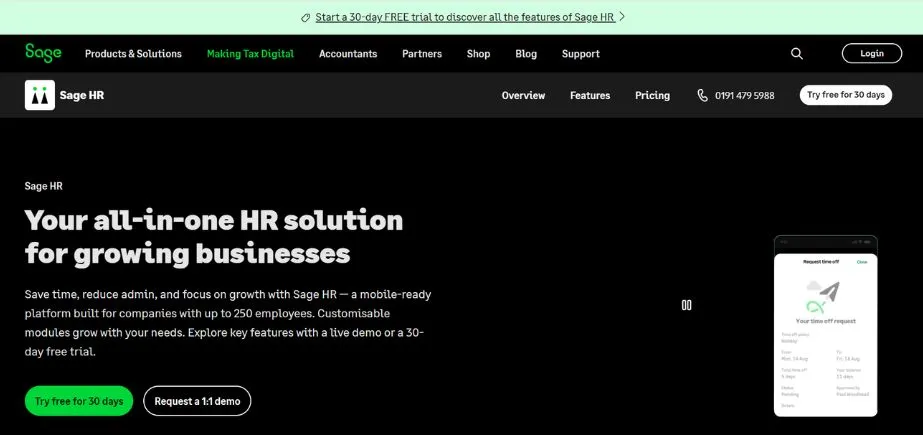 Sage HR - HR Software in the UAE