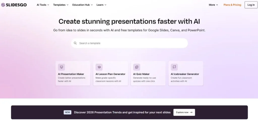 Slidesgo AI - AI Visibility Tools