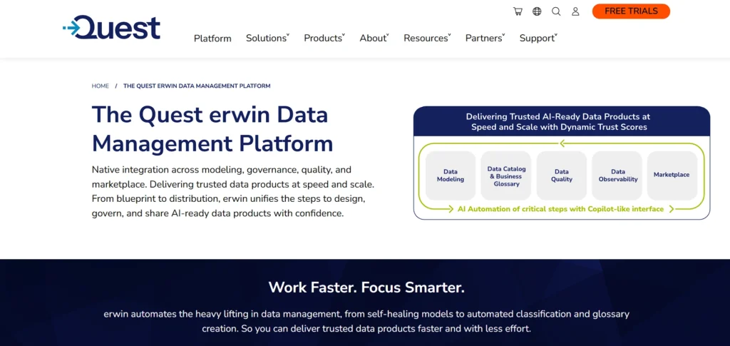 data asset management tool - erwin Data Intelligence