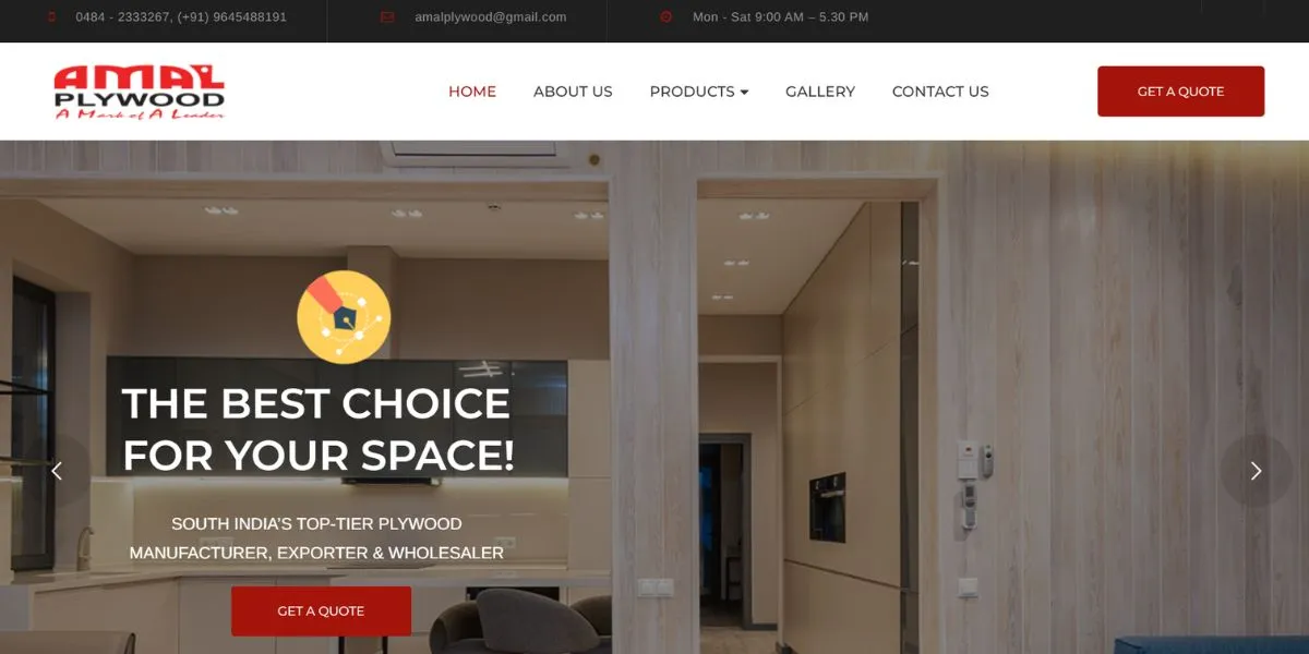 Amal Plywood - Plywood Manufacturers in Kerala