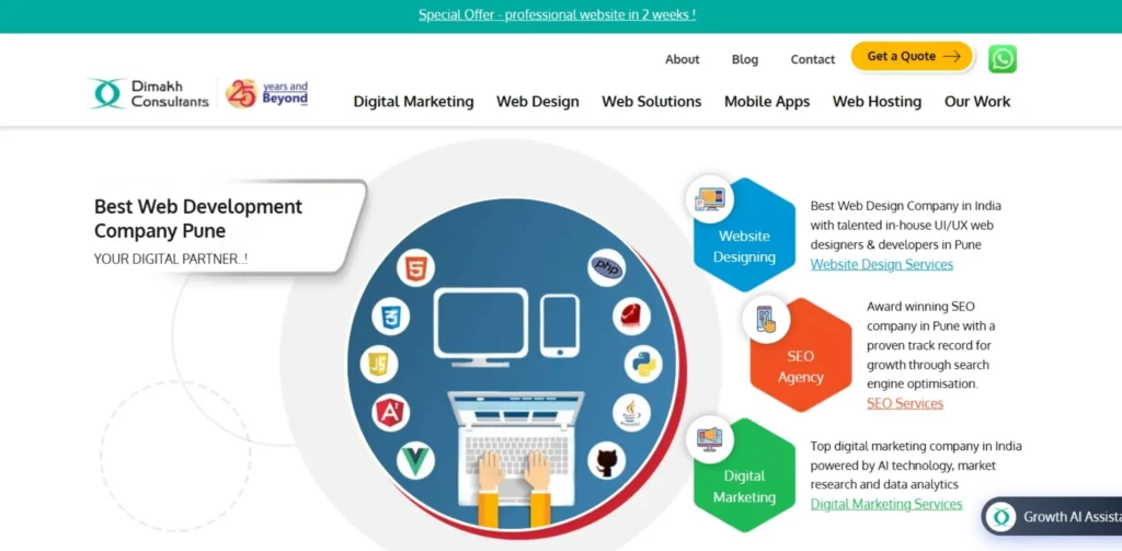 Ecommerce Website Development Companies in Pune - Dimakh Consultants