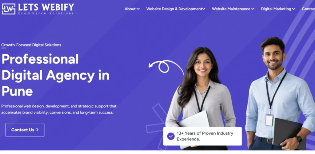 Ecommerce Website Development Companies in Pune - LetsWebify
