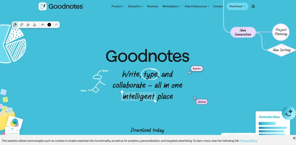 Note-Taking Apps for iPad-GoodNotes