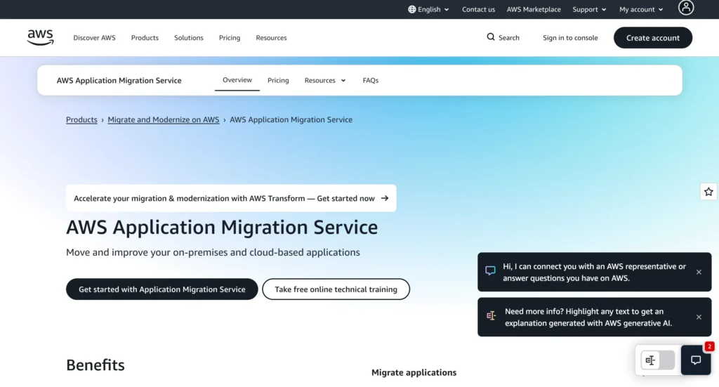 AWS Application Migration Service (MGN)- Best Cloud Migration Tool