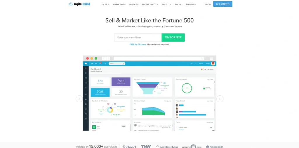 crm software for startups-Agile CRM