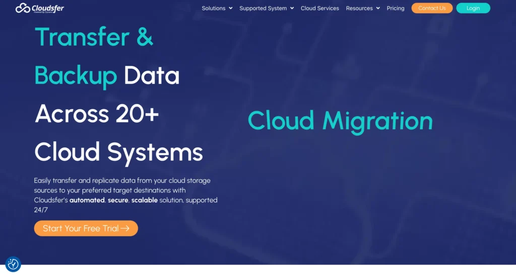 Cloudsfer- Best Cloud Migration Tool