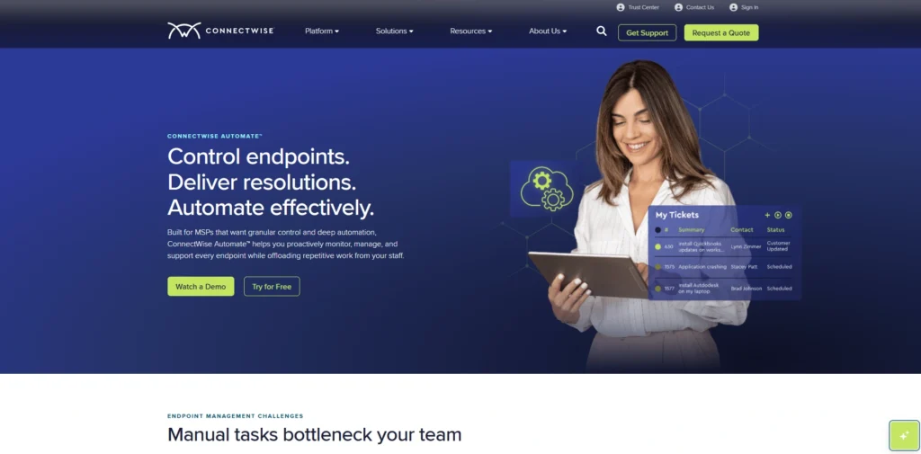 RMM Software for MSPs- ConnectWise Automate