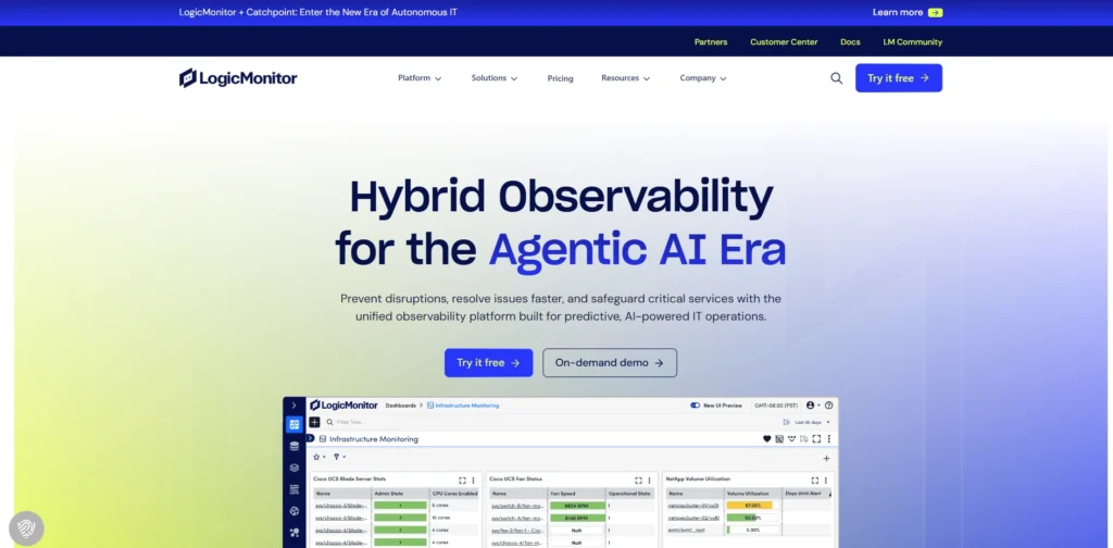 Infrastructure Monitoring Tools-LogicMonitor