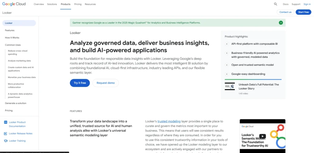 Data Analytics Software-Looker