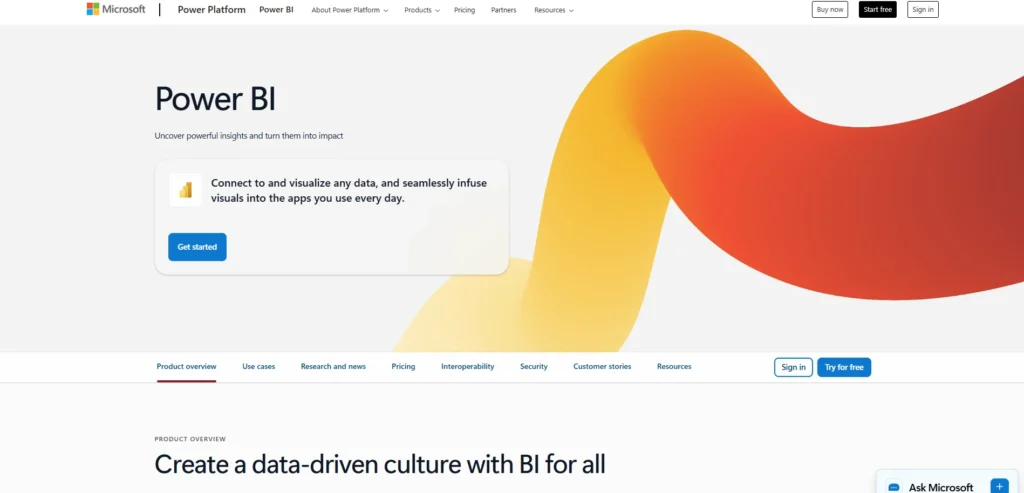 Data Analytics Software-Microsoft Power BI
