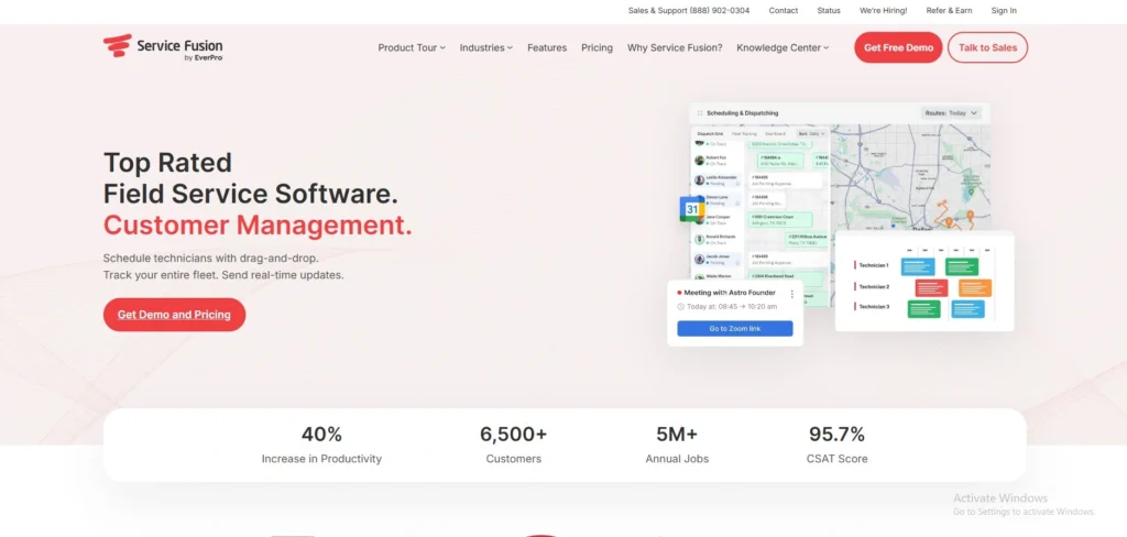 HVAC Software for Small Businesses-Service Fusion