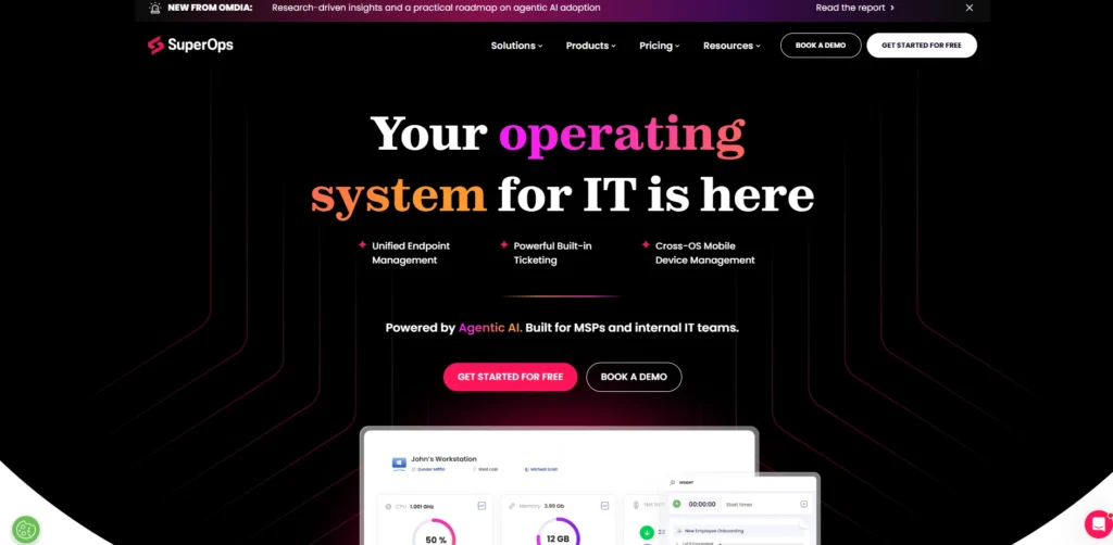 RMM Software for MSPs-SuperOps RMM