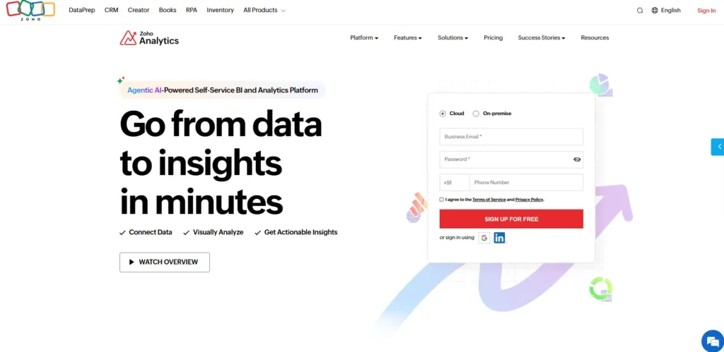 Data Analytics Software-Zoho