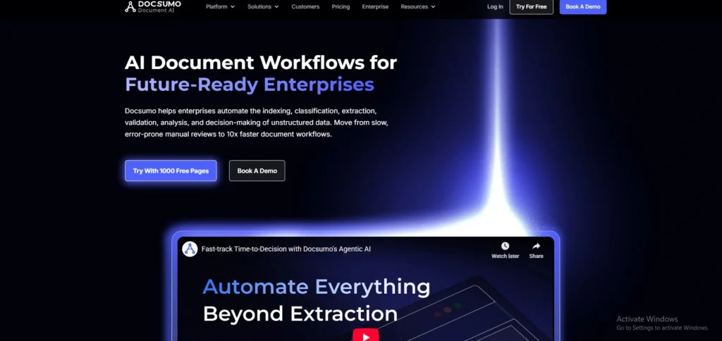 invoice scanning software-Docsumo