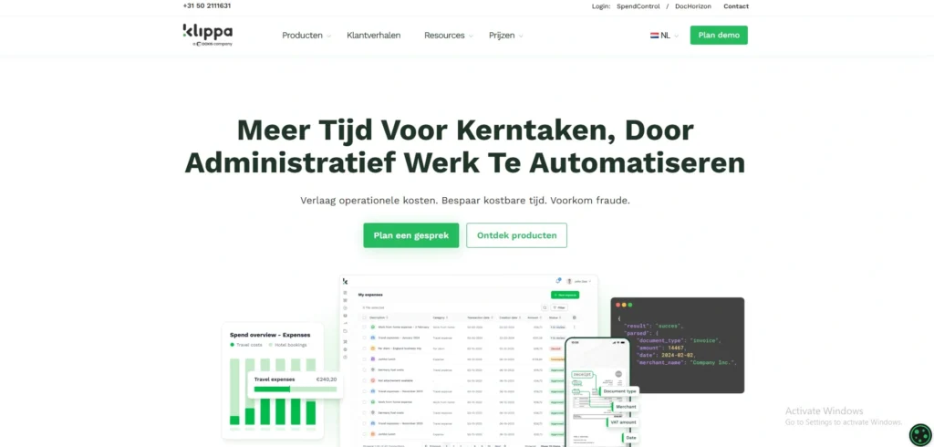 invoice scanning software-Klippa DocHorizon
