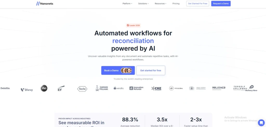 invoice scanning software- Nanonets