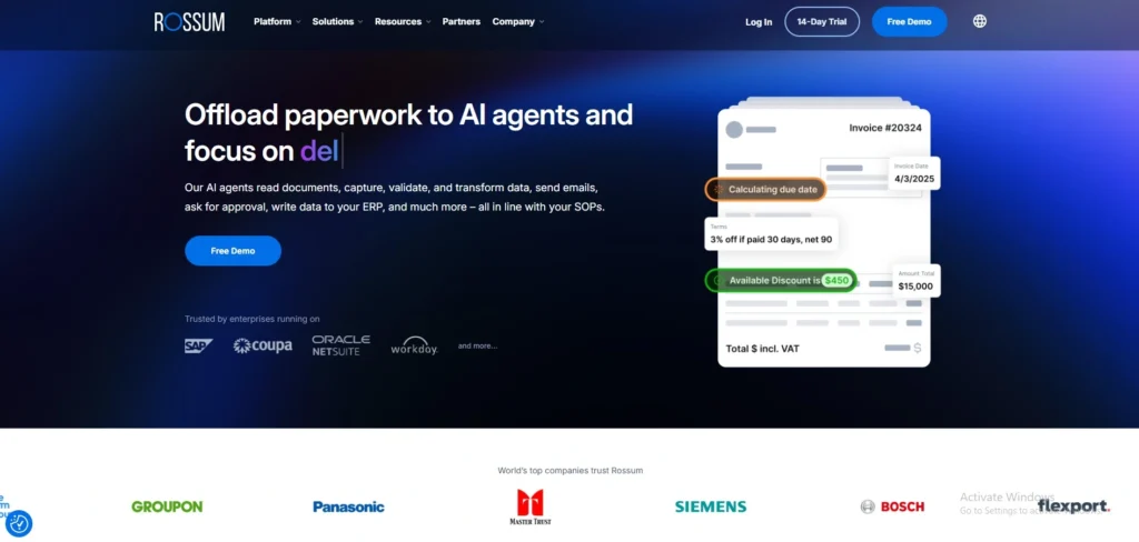 invoice scanning software-Rossum