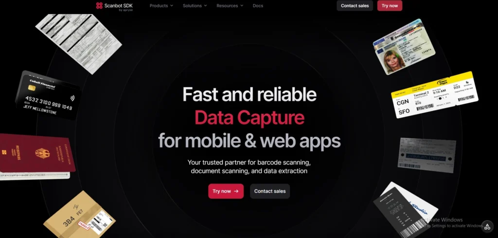 invoice scanning software-Scanbot SDK