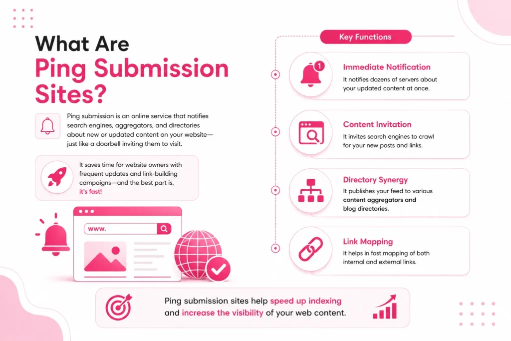 Ping Submission Sites