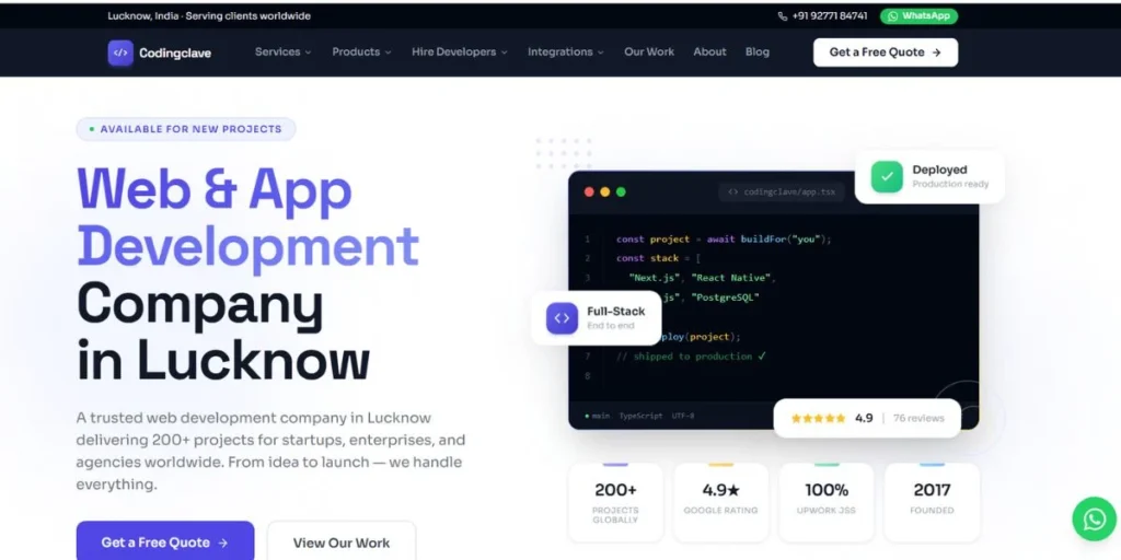 Codingclave Development - IT Companies in Lucknow