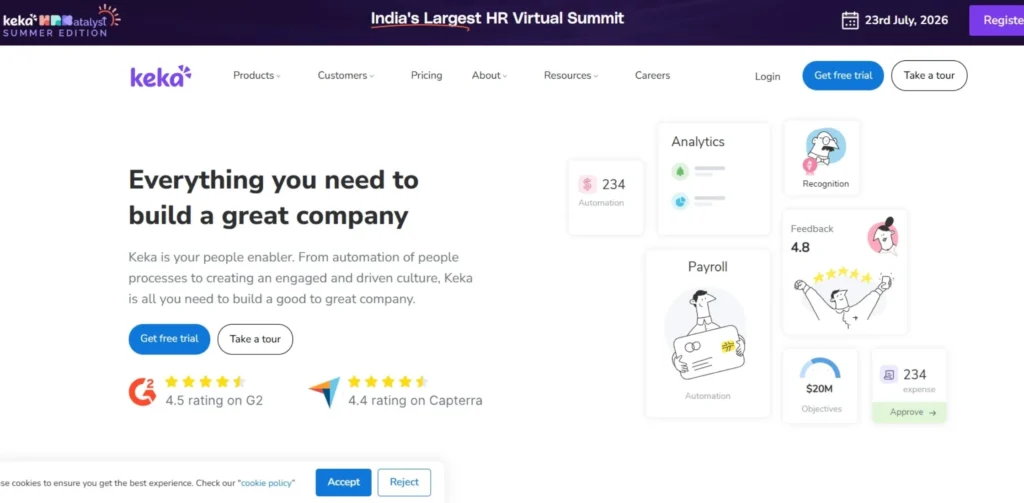 HR Companies in India - Keka HR