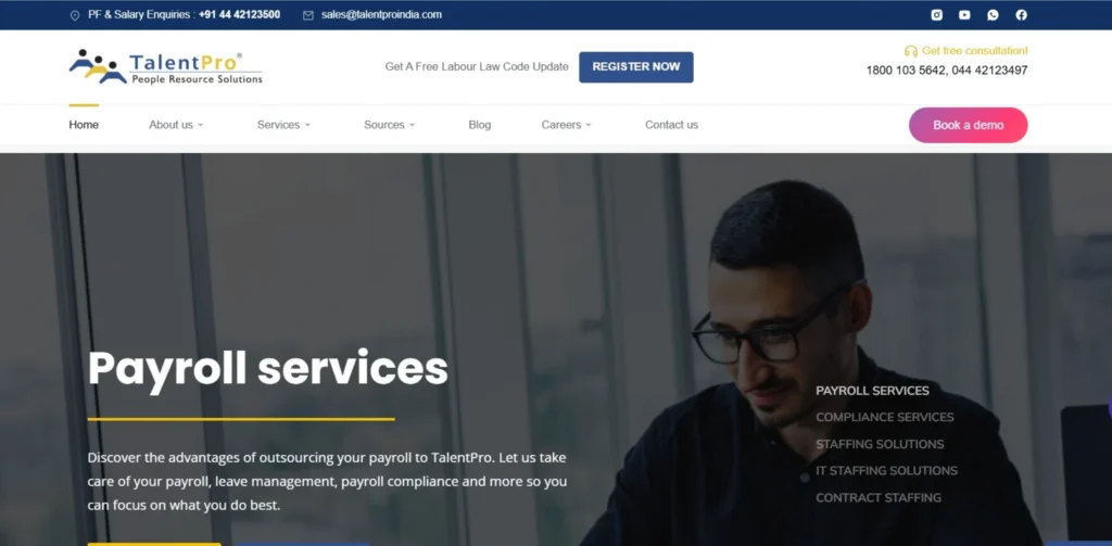 HR Companies in India - TalentPro