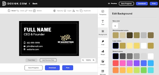 Free Business Card Maker