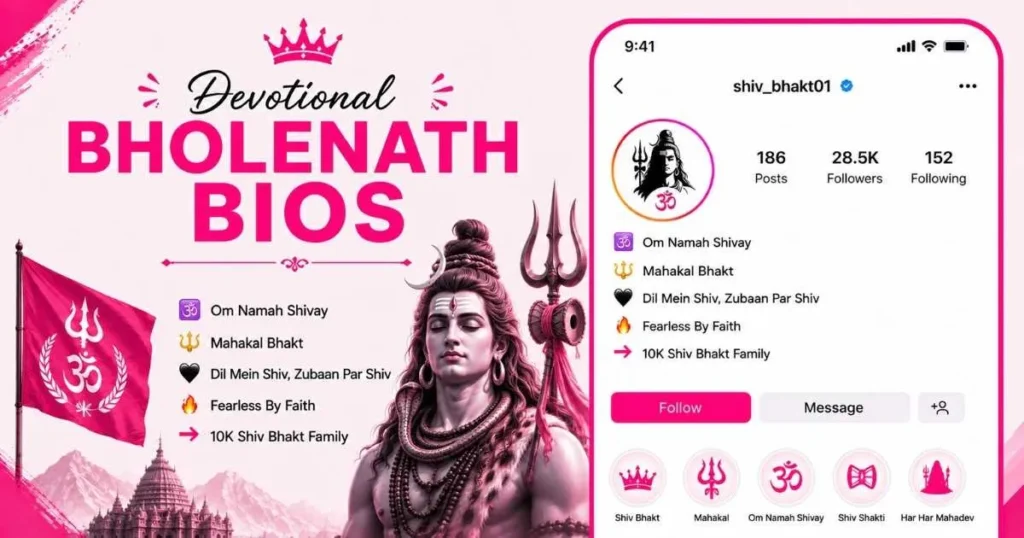 Bholenath Instagram Bio