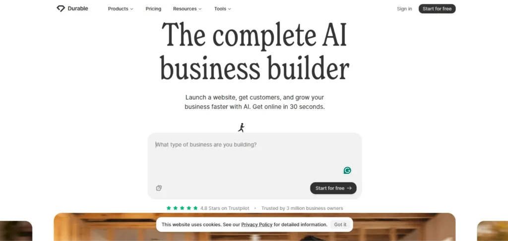 Durable AI - ai Website Builder